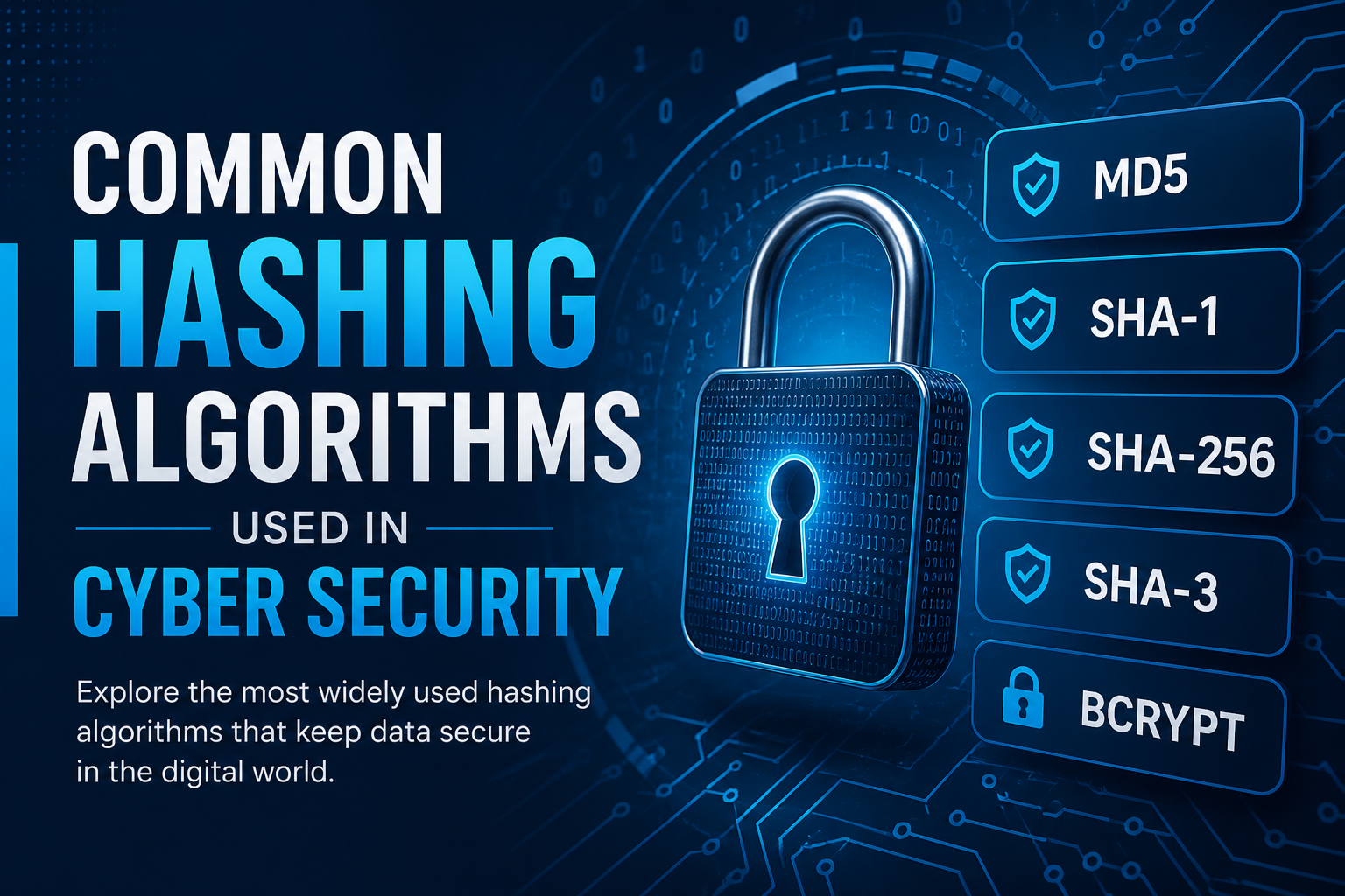 Common Hashing Algorithms Used in Cyber Security